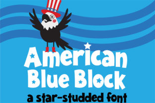 American Blue Block: The Star-Studded Sans Serif for Patriotic Crafts