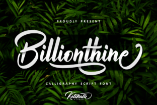 Billionthine Script: The Handwritten Typeface for Scroll-Stopping Visuals