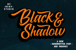 Black Shadow: The Bold Handwritten Font for Authentic Campaigns