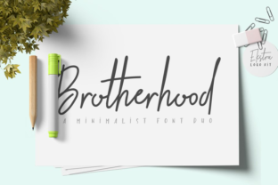 Brotherhood Duo: A Handwritten Font for Editorial Design
