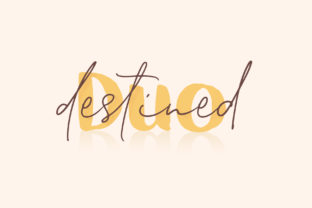 Destined Duo Typeface: Elevating Editorial Design with Script Handwritten Fonts