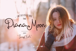 Diana Moon Typeface: A Modern Handwritten Font for Digital Branding