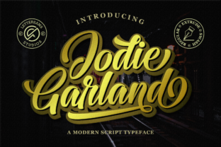 Jodie Garland Script for Editorial Design and Brand Identity