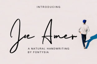 Joe Amer: A Modern Script Handwritten Typeface for Editorial Design