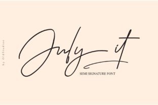 July It: The Romantic Script Handwritten Font for Authentic Brand Storytelling