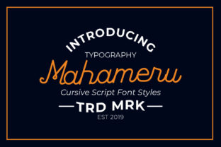Mahameru Free Download: Bold Script Handwritten Charm