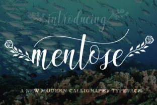 Mentose Handwritten Font for Organic Brand Identity