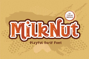 Milk Nut Typeface: A Playful Serif for Handmade Branding