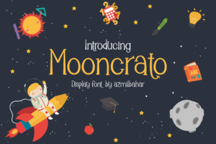 Mooncrato Typeface for Whimsical Brand Identity Projects