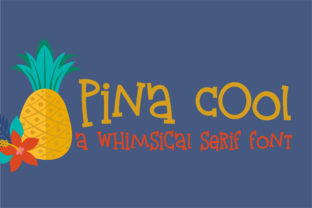 Pina Cool: A Whimsical Serif Typeface for Tropical Branding