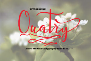 Quatry: A Delicate Script Handwritten Font for Romantic Web Design