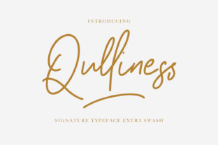 Qulliness Typeface: A Script Handwritten Font for Authentic Editorial Design