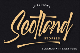 Scotland Stories: A Handwritten Font for Authentic Editorial Design