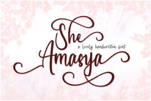 She Amasya: A Stunning Script Font for Romantic Craft Projects