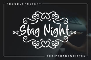 Stag Night: A Romantic Handwritten Font for Elegant Campaigns
